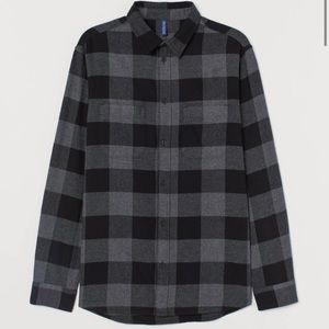 Mens H&M Cotton Flannel Shirt